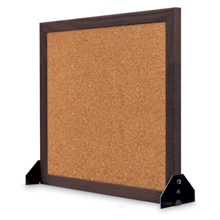 United Visual Products Indoor Enclosed Combo Board, 48"x36", Bronze Frame/Black Porc & Keylime UVCB4836BZ-BLKPORC-KEYLIME